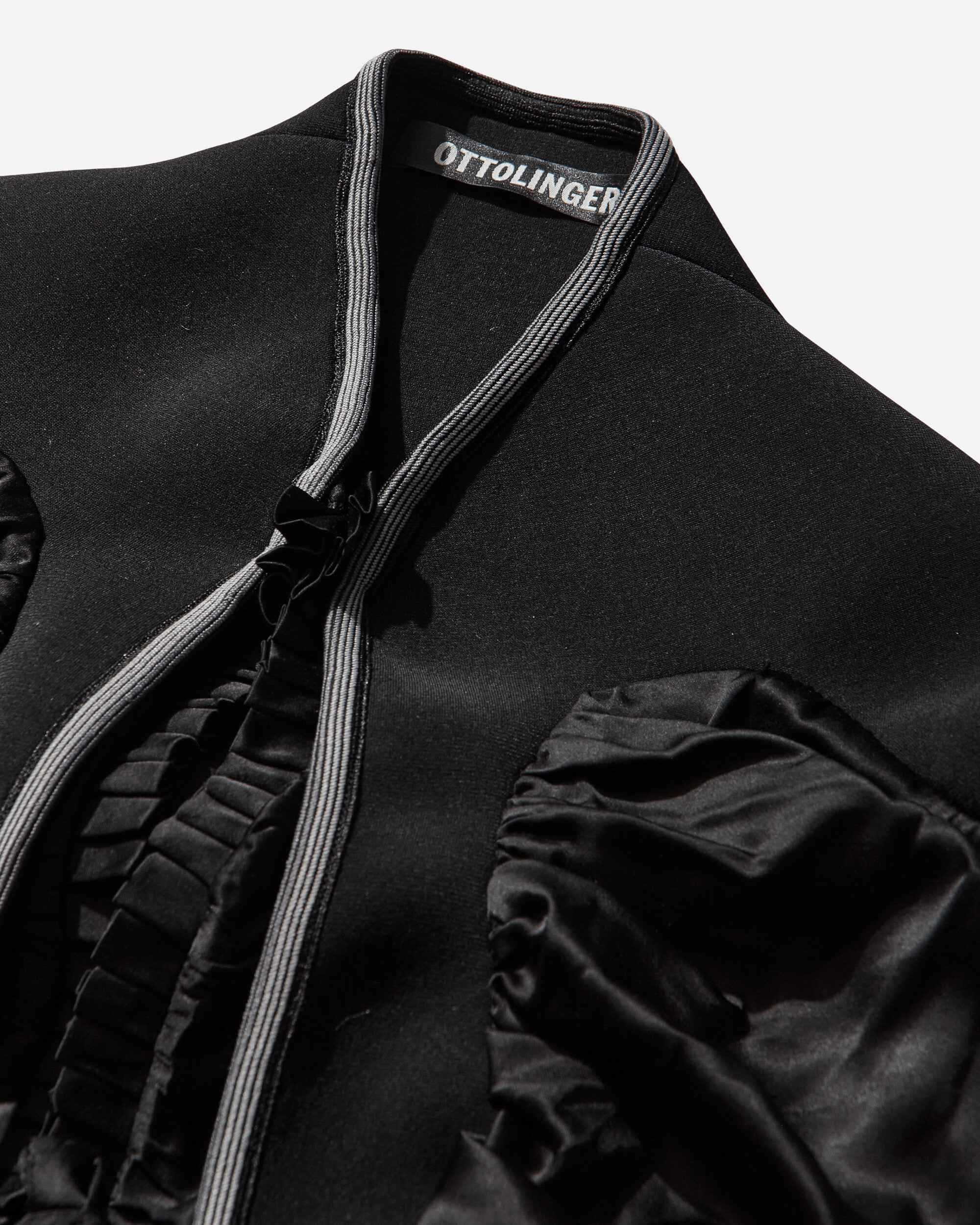 Ottolinger Open Heart Top Black Black T-Shirts Shortsleeve 111-109511-02 BLK