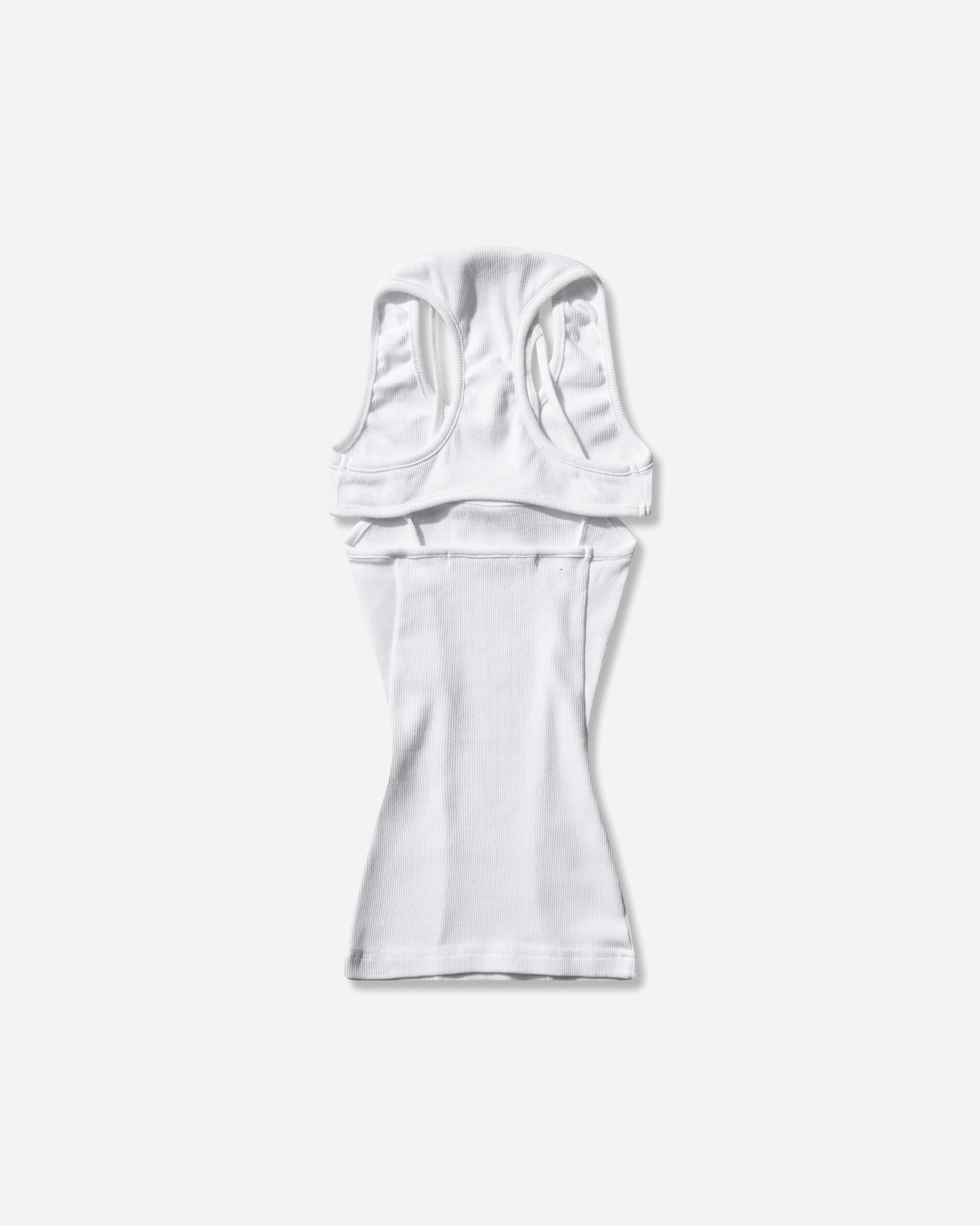 Ottolinger Split Racerback Rib Tank White White T-Shirts Shortsleeve 104-109403-01 WHT