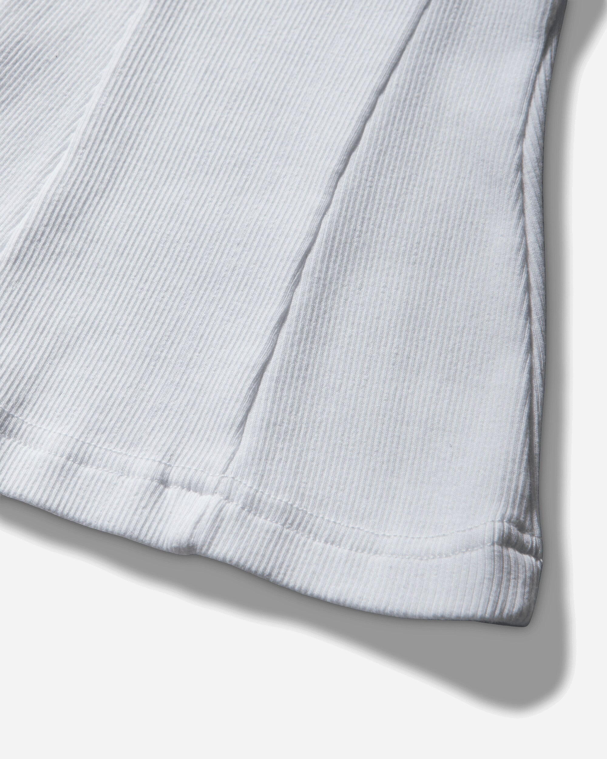 Ottolinger Split Racerback Rib Tank White White T-Shirts Shortsleeve 104-109403-01 WHT