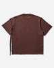 Ottolinger Wmns Deconstructed Boxy T-Shirt Dark Brown Wash  T-Shirts Shortsleeve 11510241505 BRW 