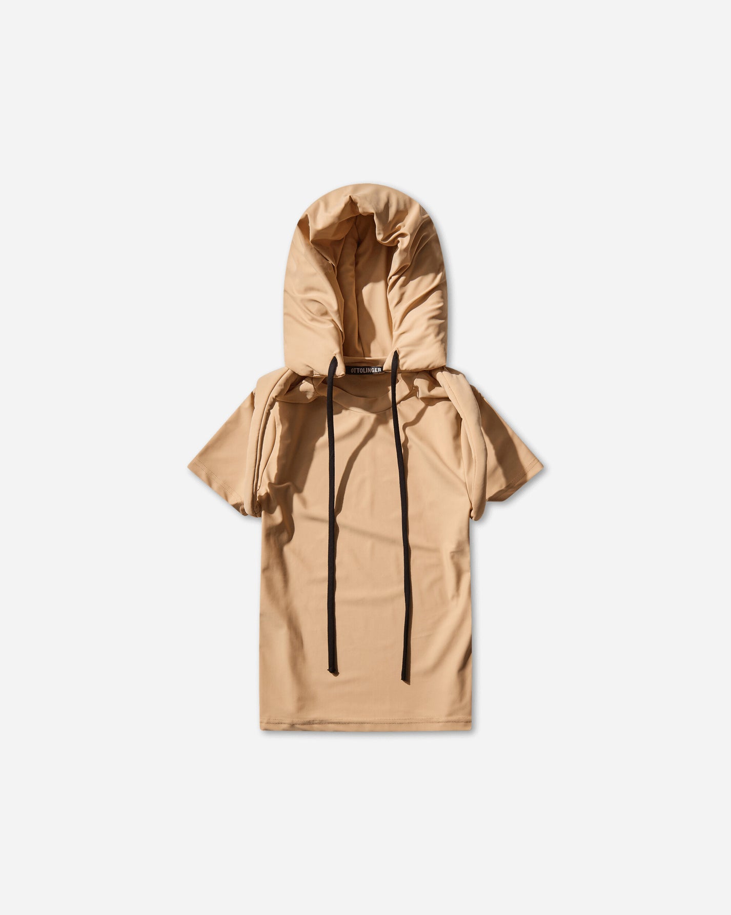 Ottolinger Wmns Padded Hood T-Shirt Nude Bai T-Shirts Shortsleeve 10210670402 1