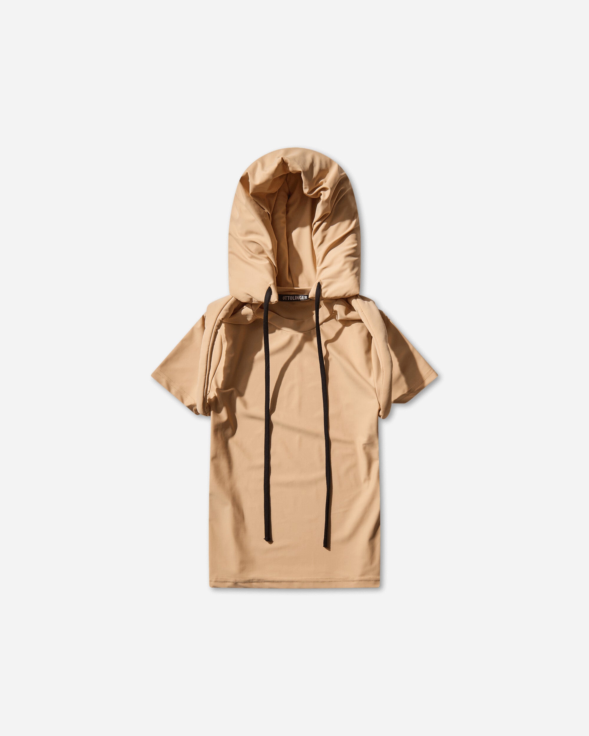 Ottolinger Wmns Padded Hood T-Shirt Nude Bai T-Shirts Shortsleeve 10210670402 1