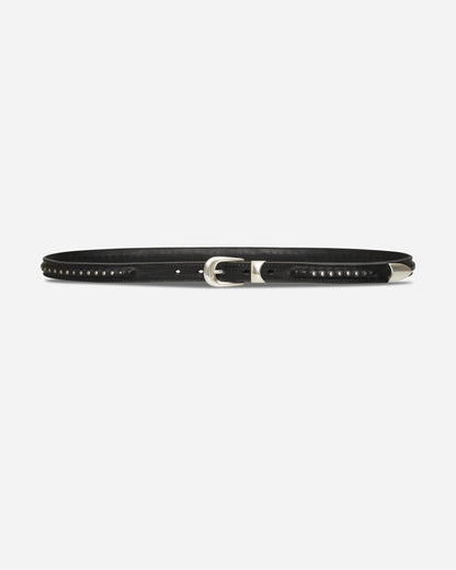 Our Legacy 2 Cm Bullet Chain Belt Black Leather Belts Belt A4268BCB 001