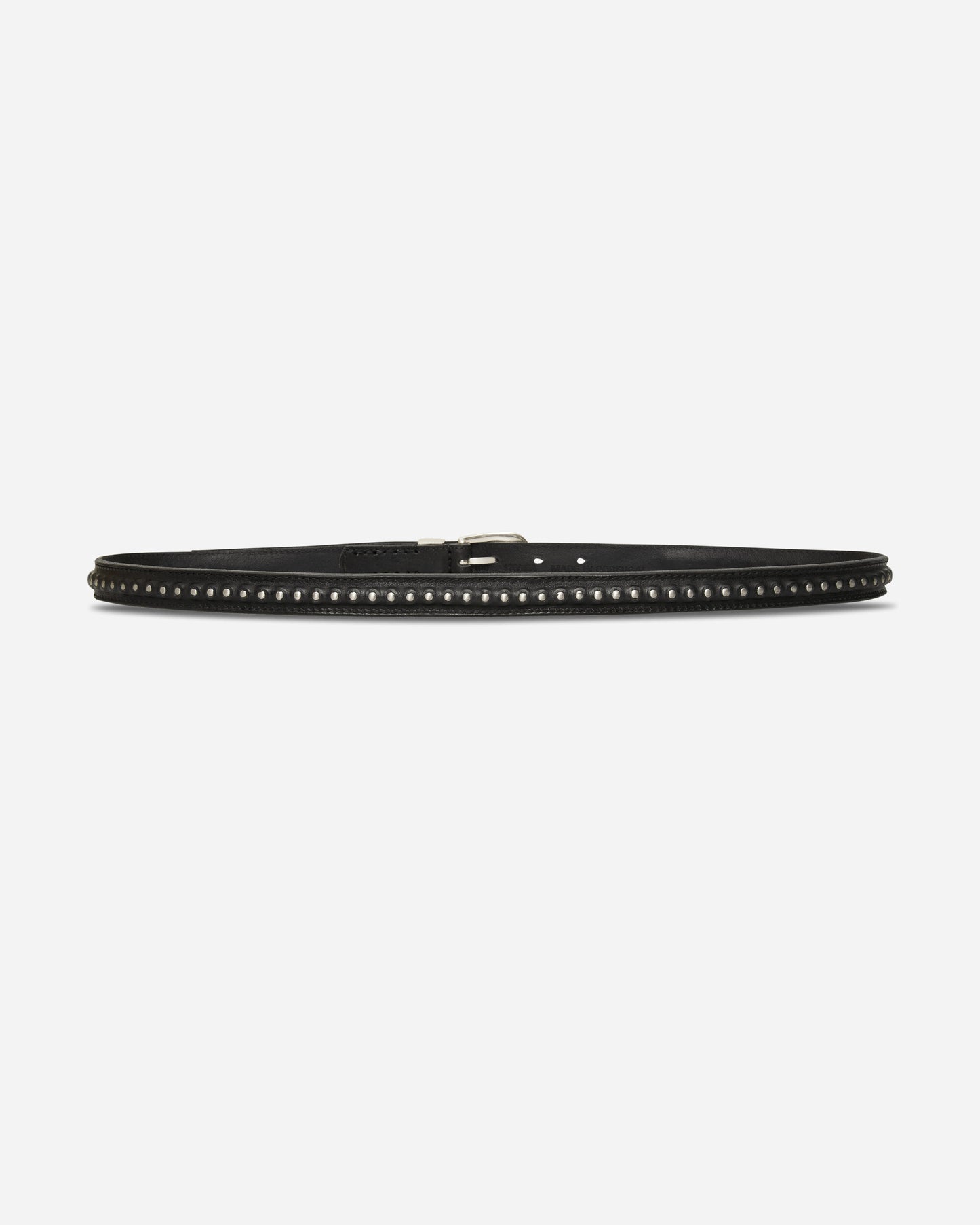 Our Legacy 2 Cm Bullet Chain Belt Black Leather Belts Belt A4268BCB 001