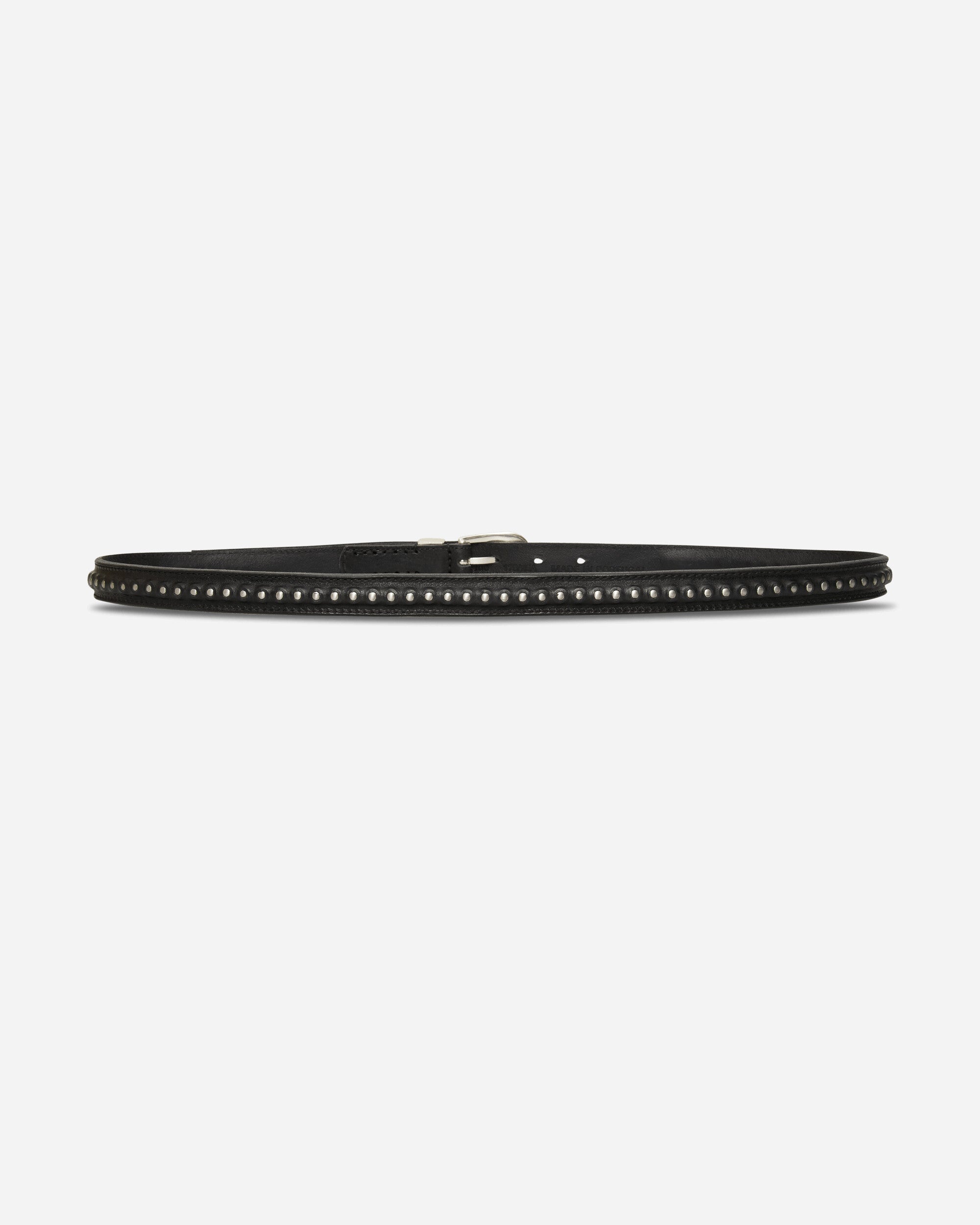 Our Legacy 2 Cm Bullet Chain Belt Black Leather Belts Belt A4268BCB 001