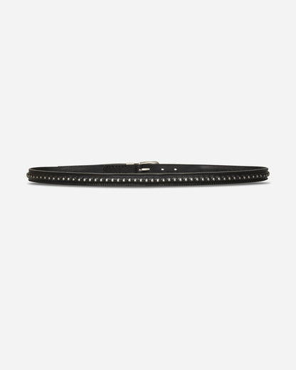 Our Legacy 2 Cm Bullet Chain Belt Black Leather Belts Belt A4268BCB 001