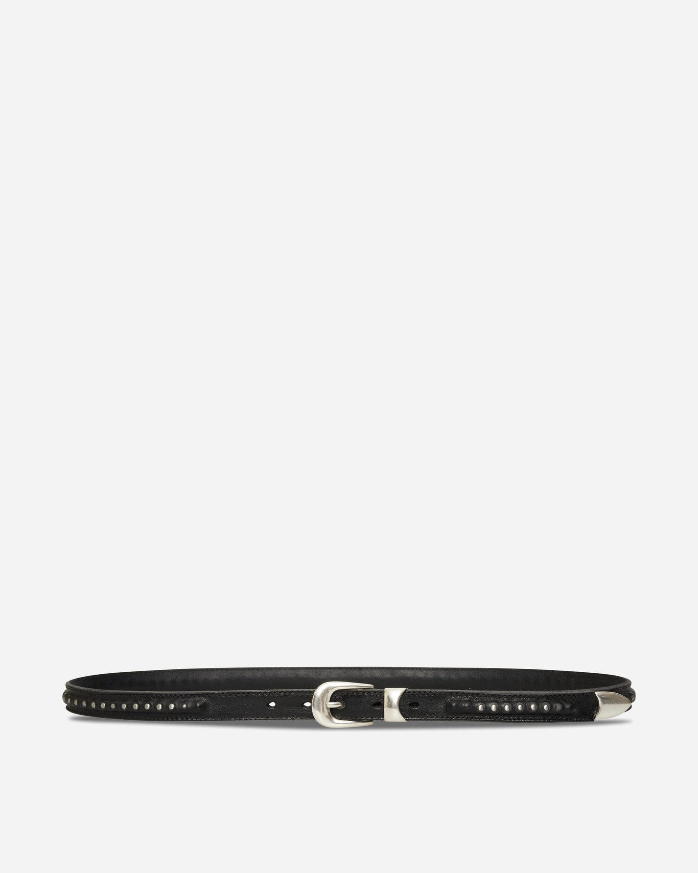 Our Legacy 2 Cm Bullet Chain Belt Black Leather Belts Belt A4268BCB 001