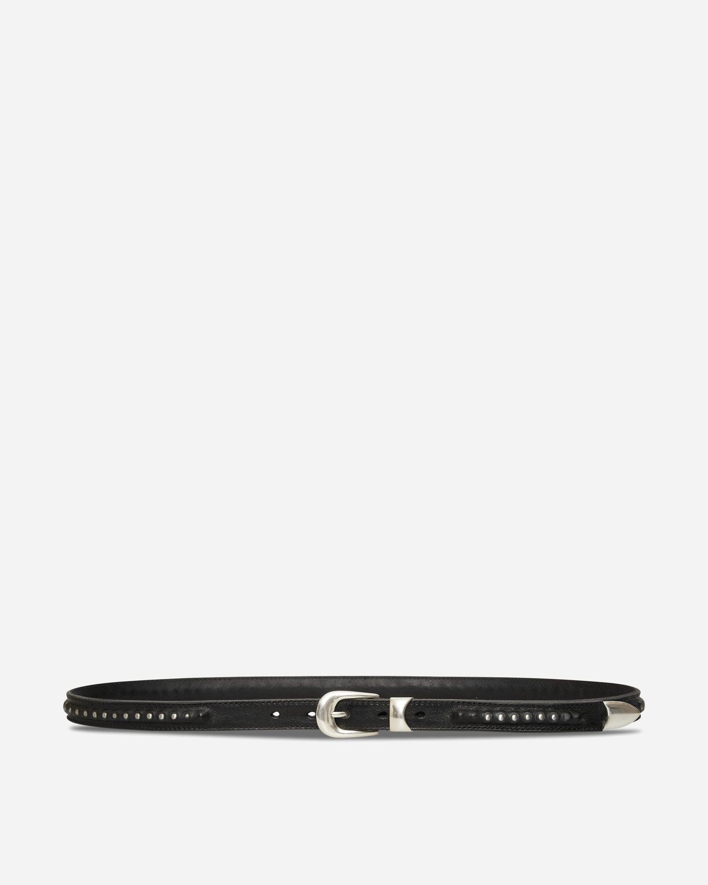 Our Legacy 2 Cm Bullet Chain Belt Black Leather Belts Belt A4268BCB 001