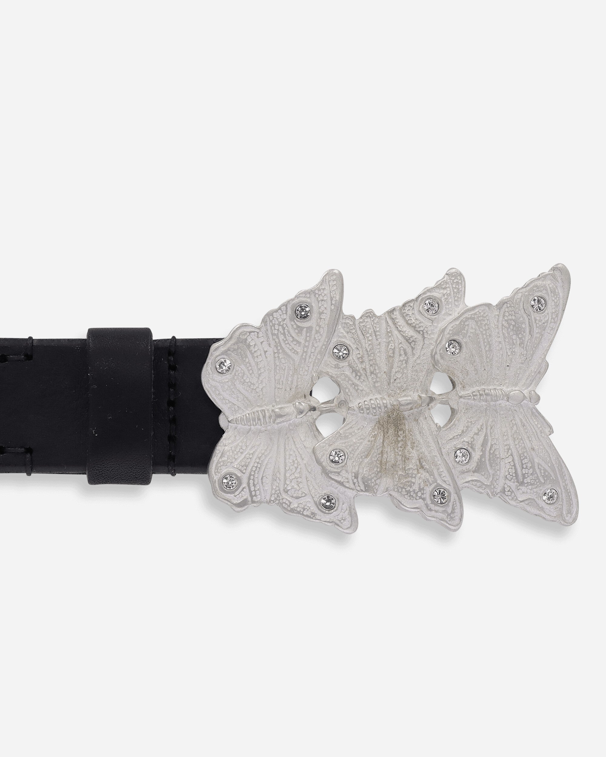 Our Legacy Butterfly Belt Oily Black Leather Belts Belt A4258BO 001