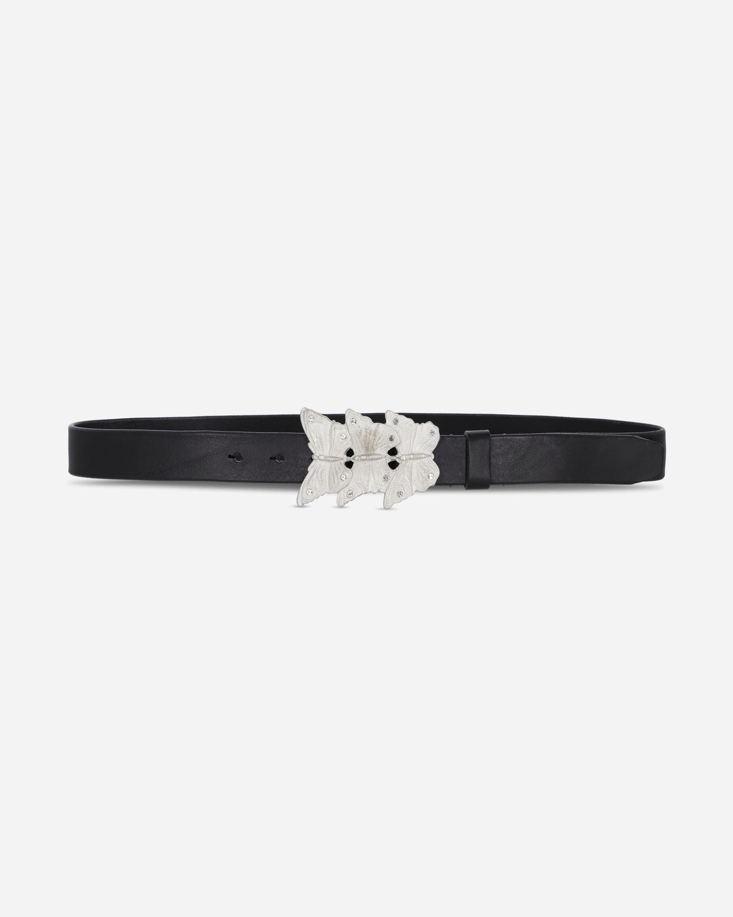 Our Legacy Butterfly Belt Oily Black Leather Belts Belt A4258BO 001
