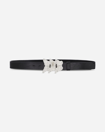 Our Legacy Butterfly Belt Oily Black Leather Belts Belt A4258BO 001