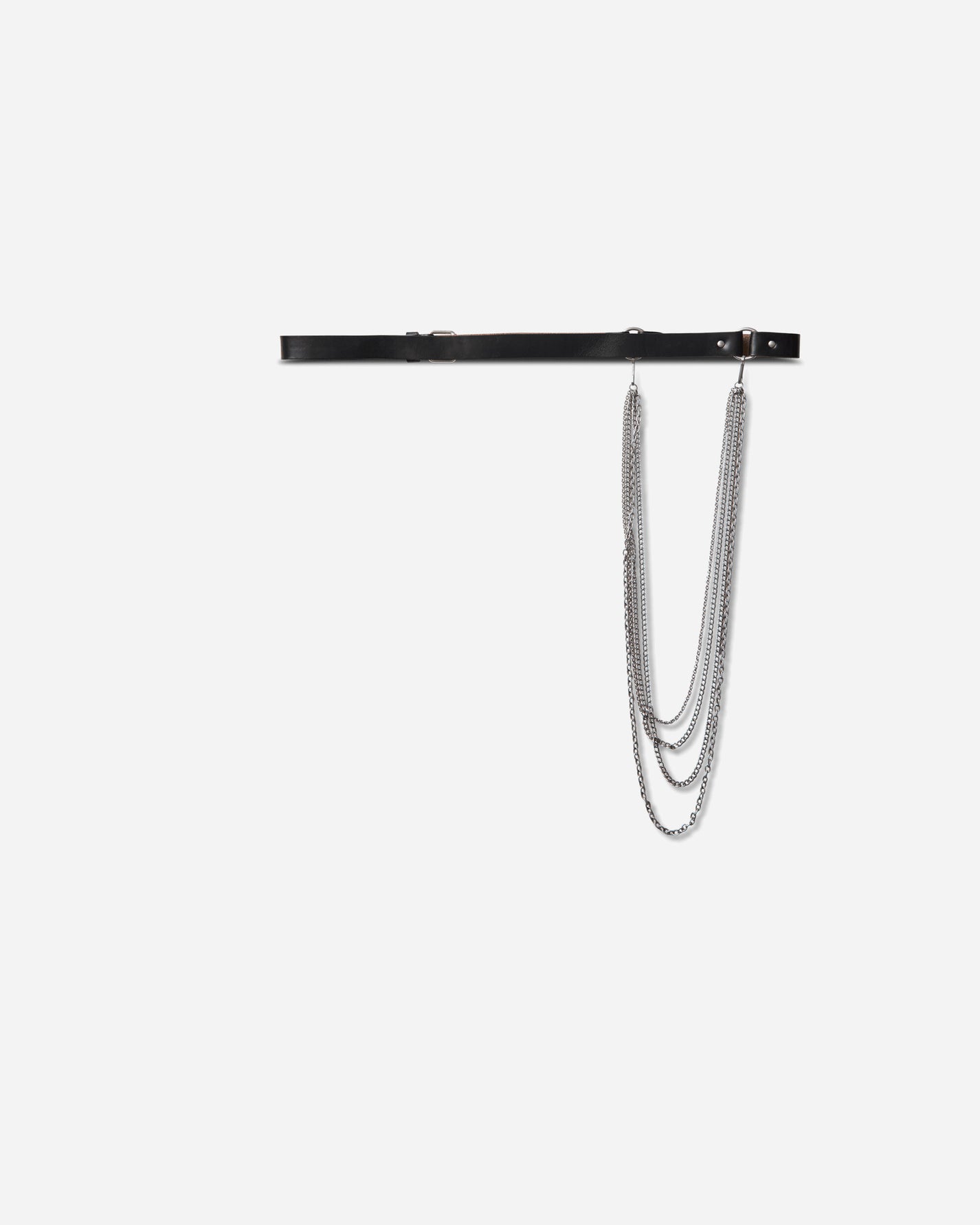 Our Legacy Chain Belt Black Chromexcel Leather Belts Belt A4268CHB 001