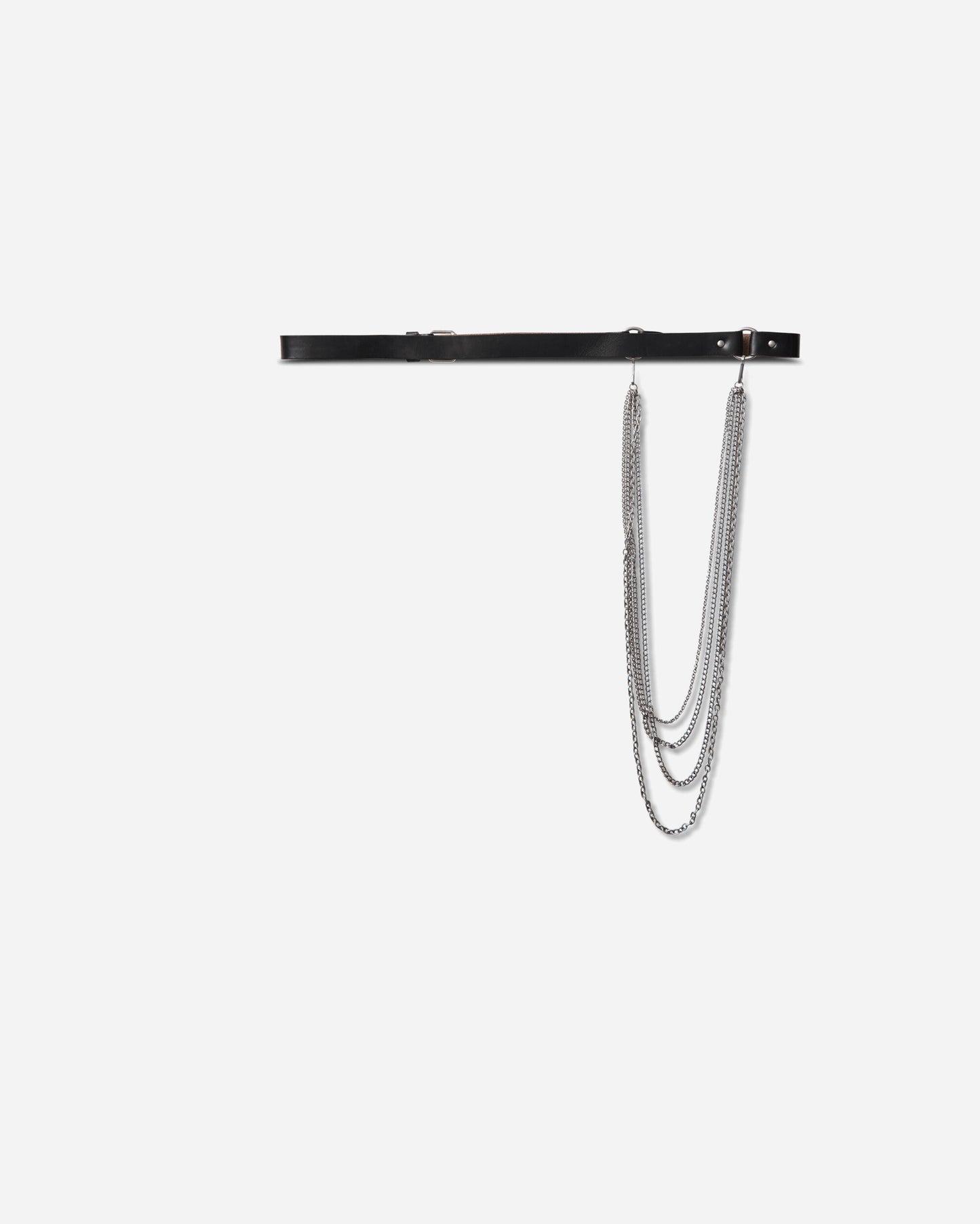 Our Legacy Chain Belt Black Chromexcel Leather Belts Belt A4268CHB 001