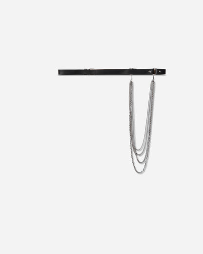 Our Legacy Chain Belt Black Chromexcel Leather Belts Belt A4268CHB 001