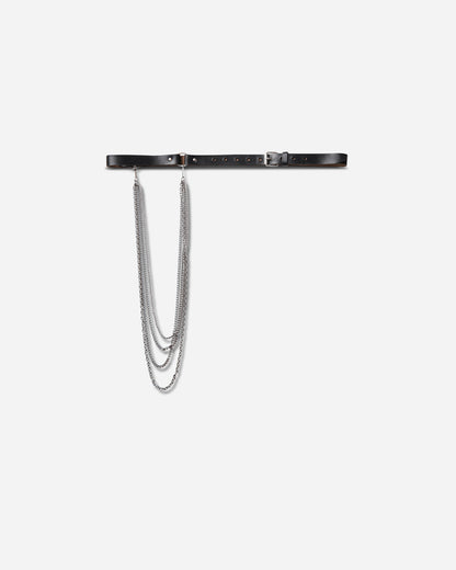 Our Legacy Chain Belt Black Chromexcel Leather Belts Belt A4268CHB 001