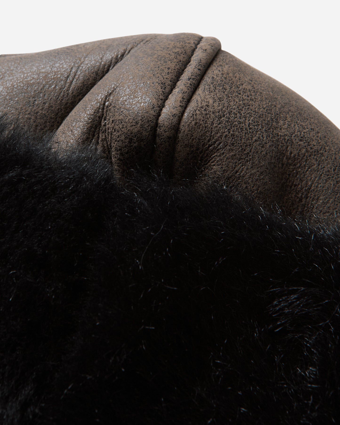 Our Legacy Blizzard Hat Smoky Black Dry Shearling Hats Bucket A4268BSM 001