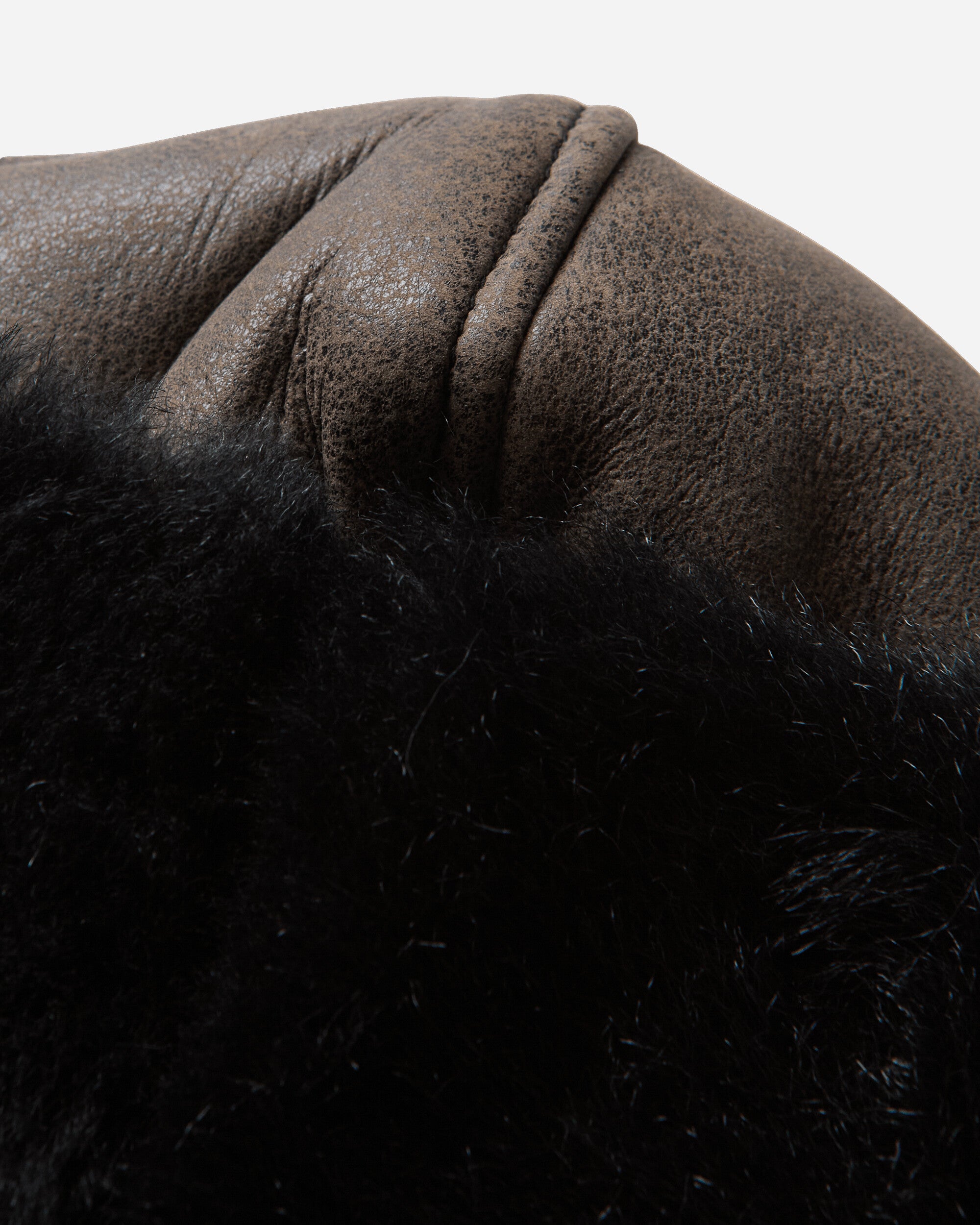 Our Legacy Blizzard Hat Smoky Black Dry Shearling Hats Bucket A4268BSM 001
