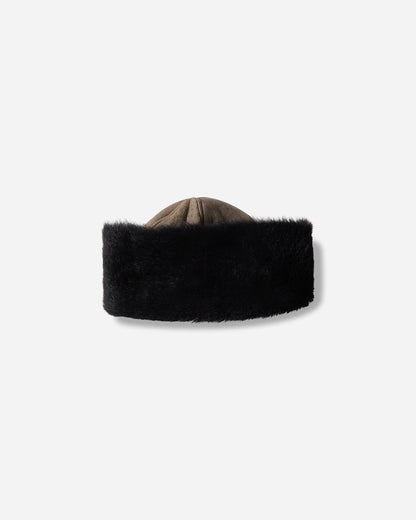 Our Legacy Blizzard Hat Smoky Black Dry Shearling Hats Bucket A4268BSM 001