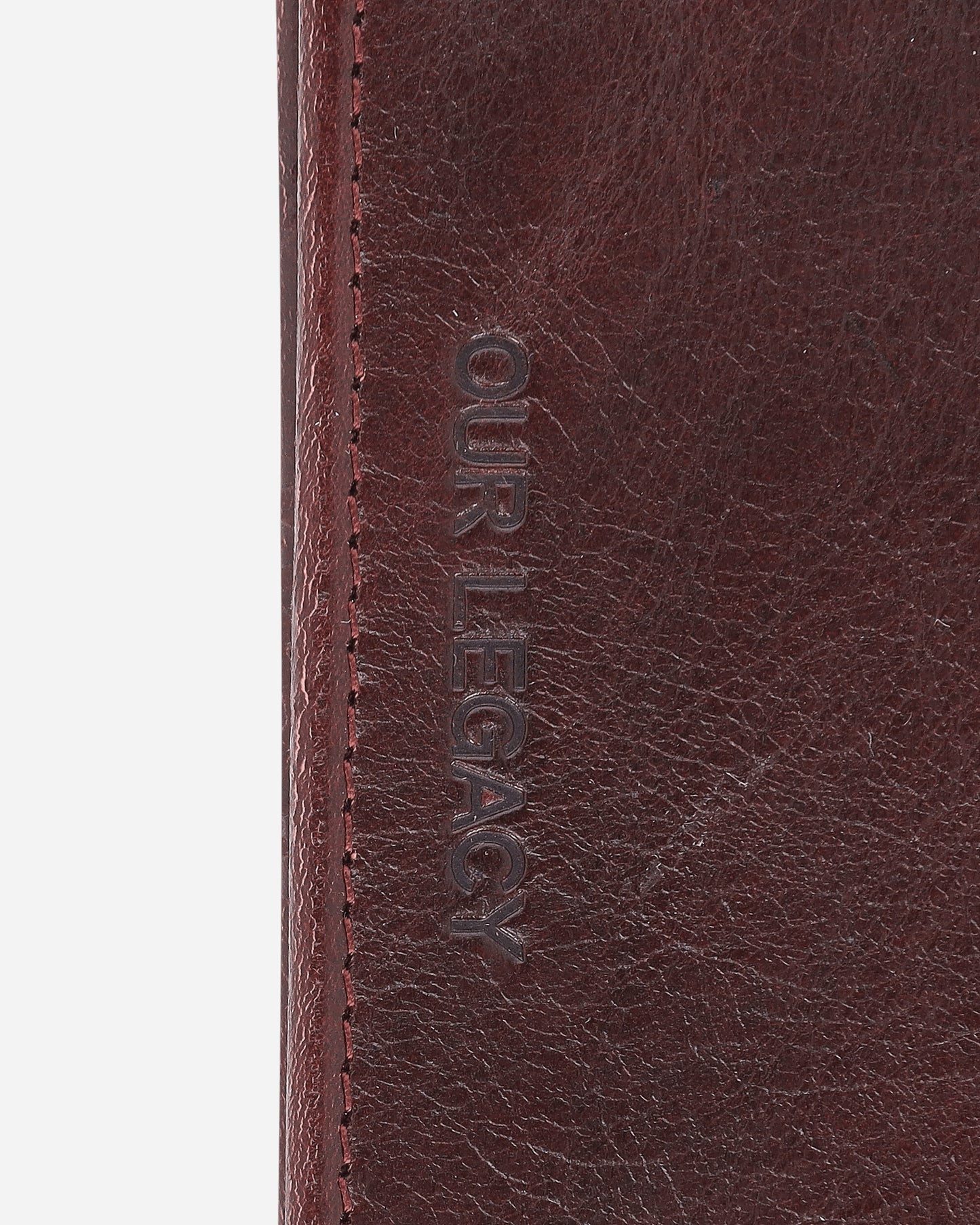 Our Legacy Card Case Deep Abyss Red Leather Wallets and Cardholders Cardholders A4258CD 001
