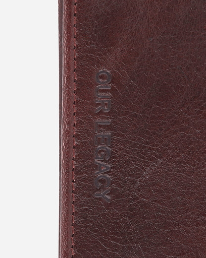 Our Legacy Card Case Deep Abyss Red Leather Wallets and Cardholders Cardholders A4258CD 001