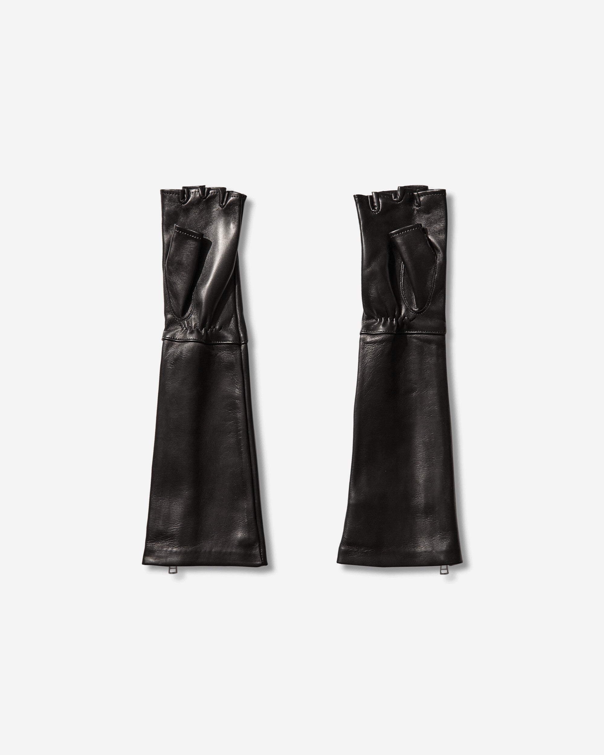 Our Legacy Wmns Zipped Dining Glove Black Nappa Gloves and Scarves Gloves A2268ZBL 001