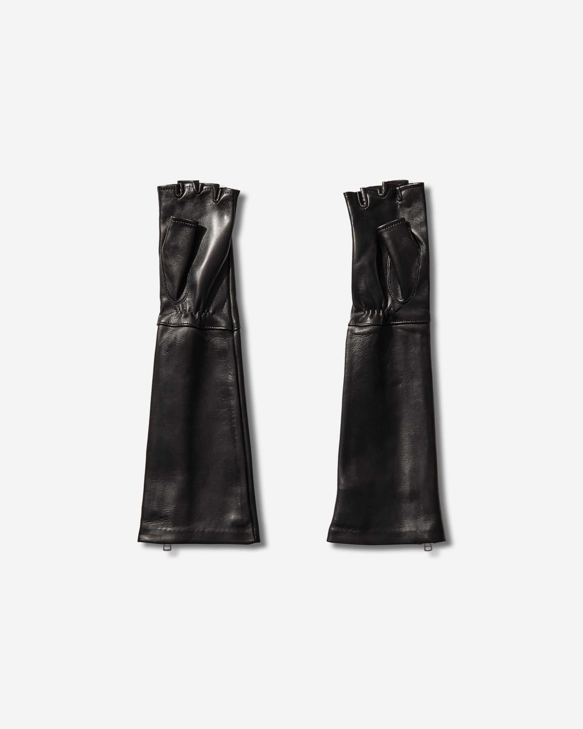 Our Legacy Wmns Zipped Dining Glove Black Nappa Gloves and Scarves Gloves A2268ZBL 001