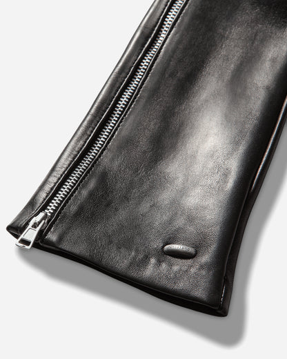 Our Legacy Wmns Zipped Dining Glove Black Nappa Gloves and Scarves Gloves A2268ZBL 001