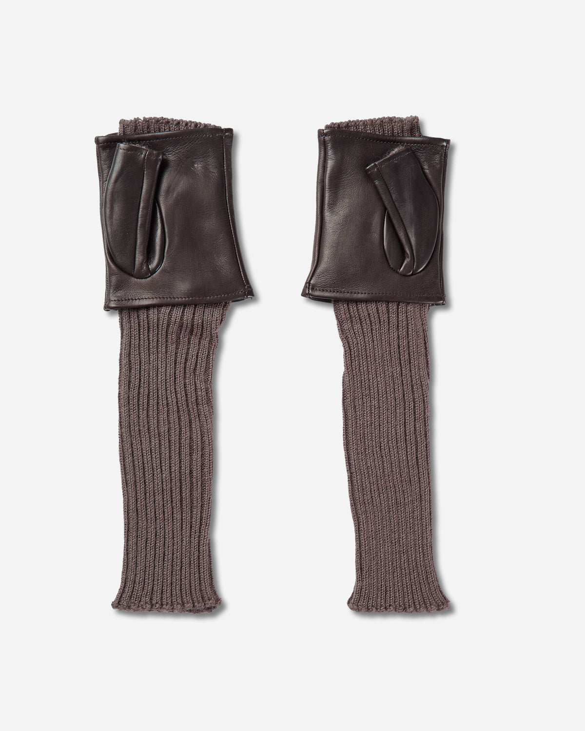 Our Legacy Wrist Warmer Cocoa Brown Nappa Gloves and Scarves Gloves A4268WWA 001