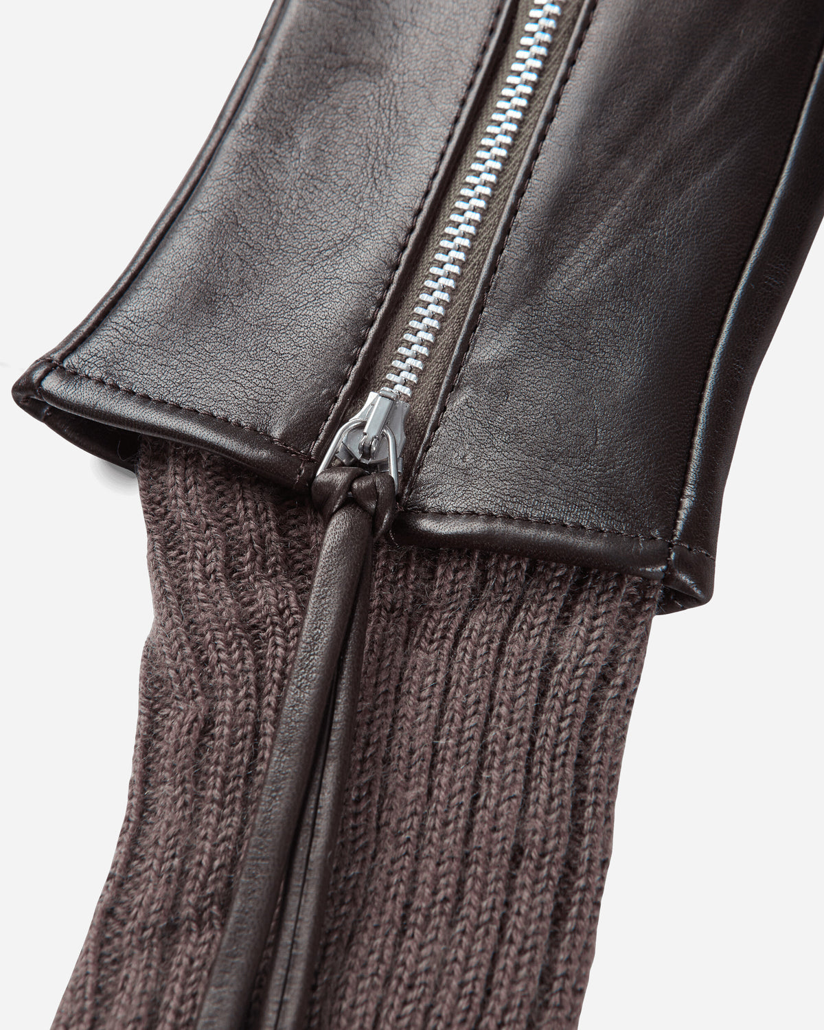 Our Legacy Wrist Warmer Cocoa Brown Nappa Gloves and Scarves Gloves A4268WWA 001