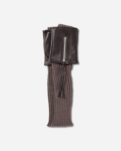 Our Legacy Wrist Warmer Cocoa Brown Nappa Gloves and Scarves Gloves A4268WWA 001