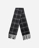 Our Legacy Estate Scarf Black Fuzzy Alpaca Check Gloves and Scarves Scarves and Warmneck A4248EBF 001