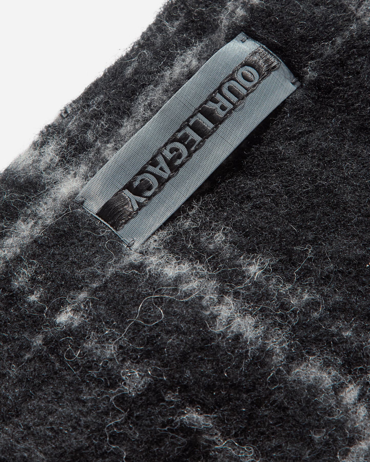 Our Legacy Estate Scarf Black Fuzzy Alpaca Check Gloves and Scarves Scarves and Warmneck A4248EBF 001