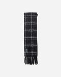 Our Legacy Estate Scarf Black Fuzzy Alpaca Check Gloves and Scarves Scarves and Warmneck A4248EBF 001