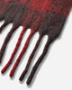 Our Legacy Estate Scarf Burnt Red Plaid Fuzzy Alpaca Gloves and Scarves Scarves and Warmneck A4268EBR 001