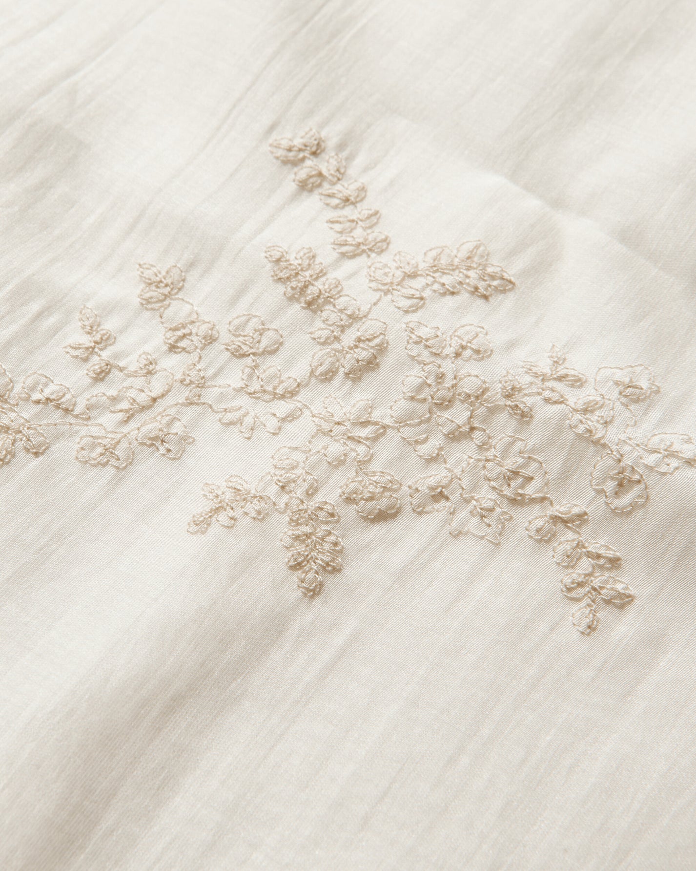 Our Legacy Wmns Layered Scarf Cloud White Silcot Weave Gloves and Scarves Scarves and Warmneck A2268DC 001