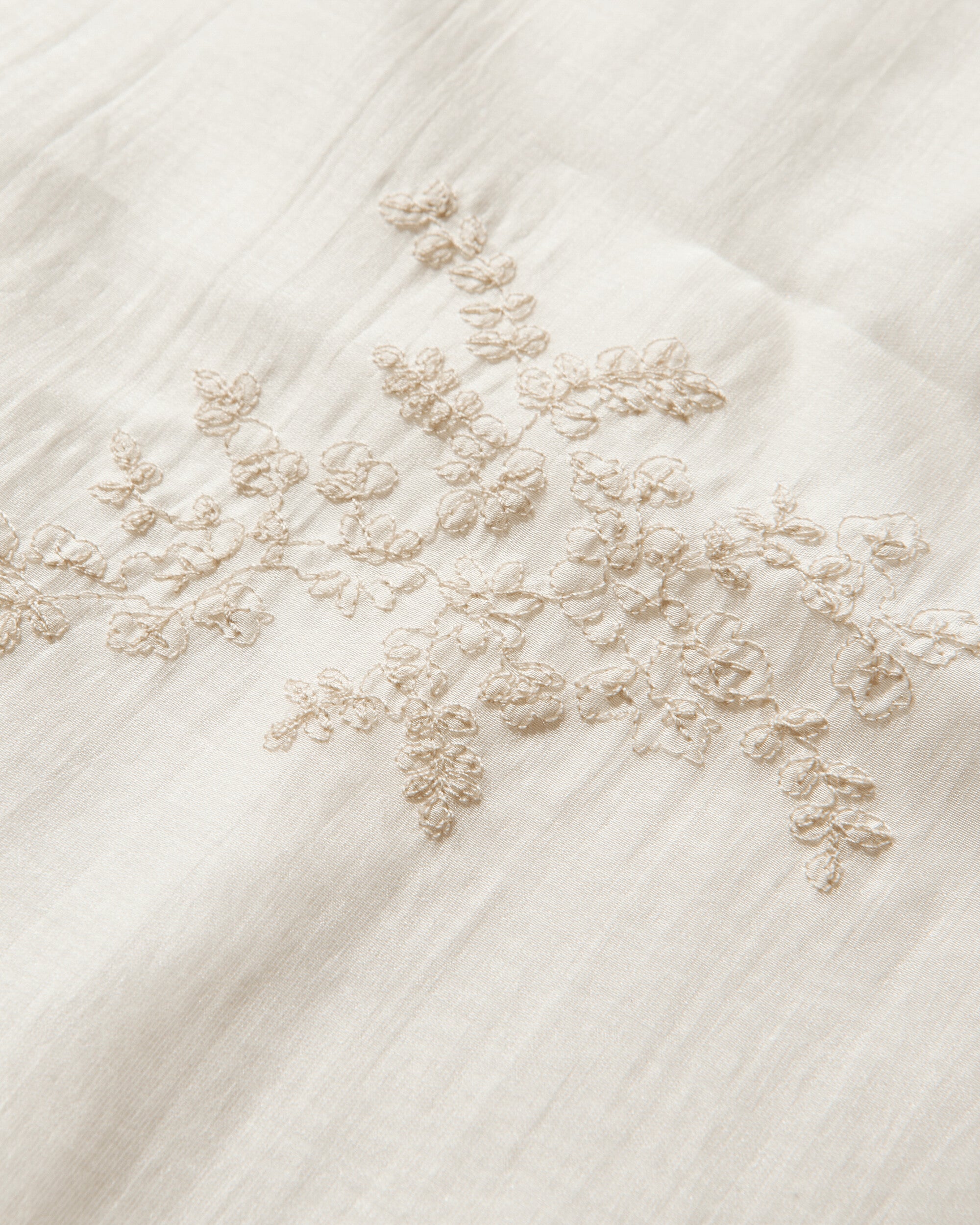 Our Legacy Wmns Layered Scarf Cloud White Silcot Weave Gloves and Scarves Scarves and Warmneck A2268DC 001