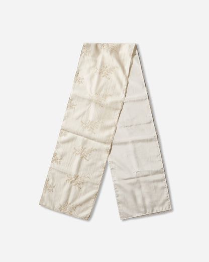 Our Legacy Wmns Layered Scarf Cloud White Silcot Weave Gloves and Scarves Scarves and Warmneck A2268DC 001