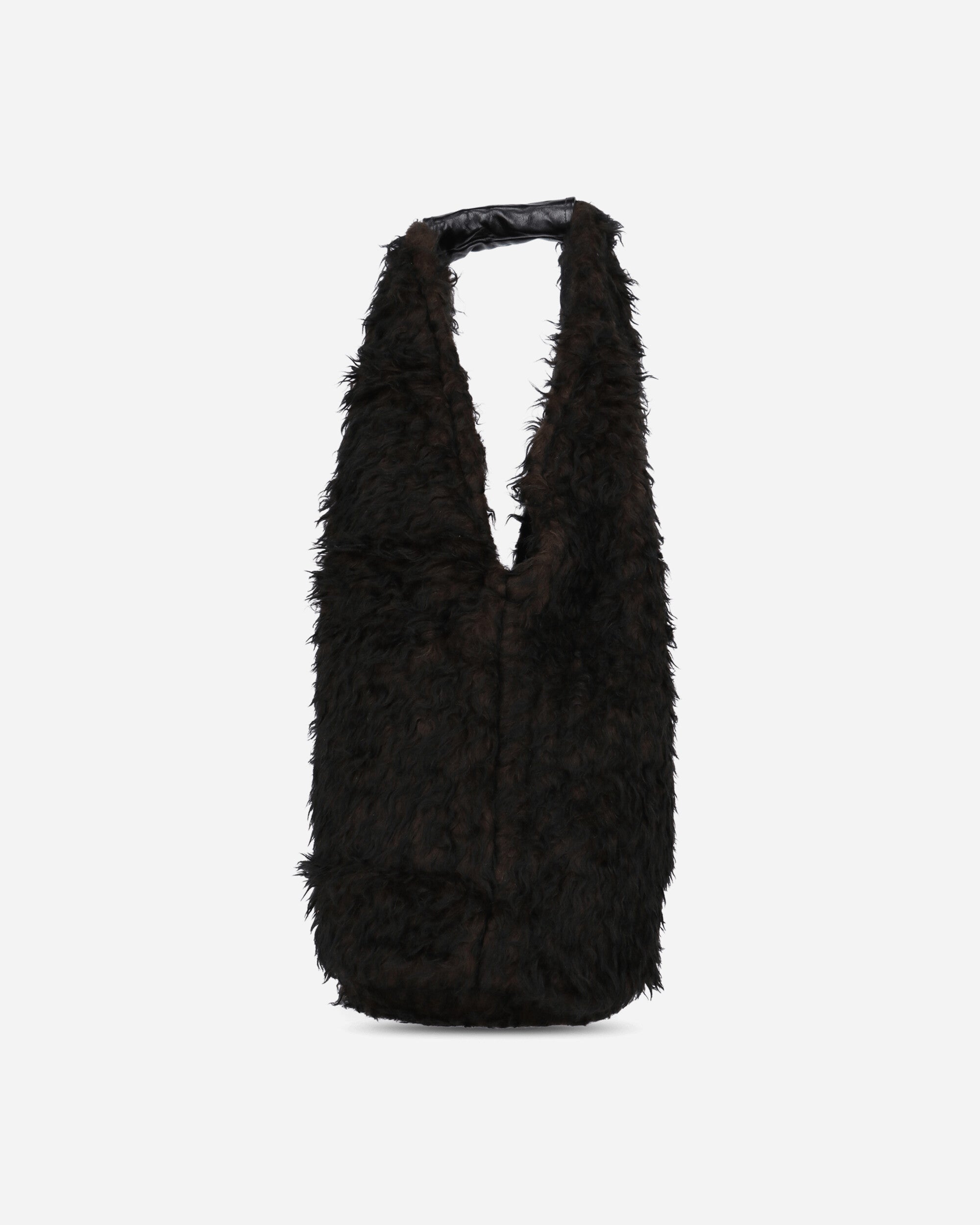 Our Legacy Drip Bag Ombre Brown Hairy Wool Bags and Backpacks Shoulder Bags A4258DO 001