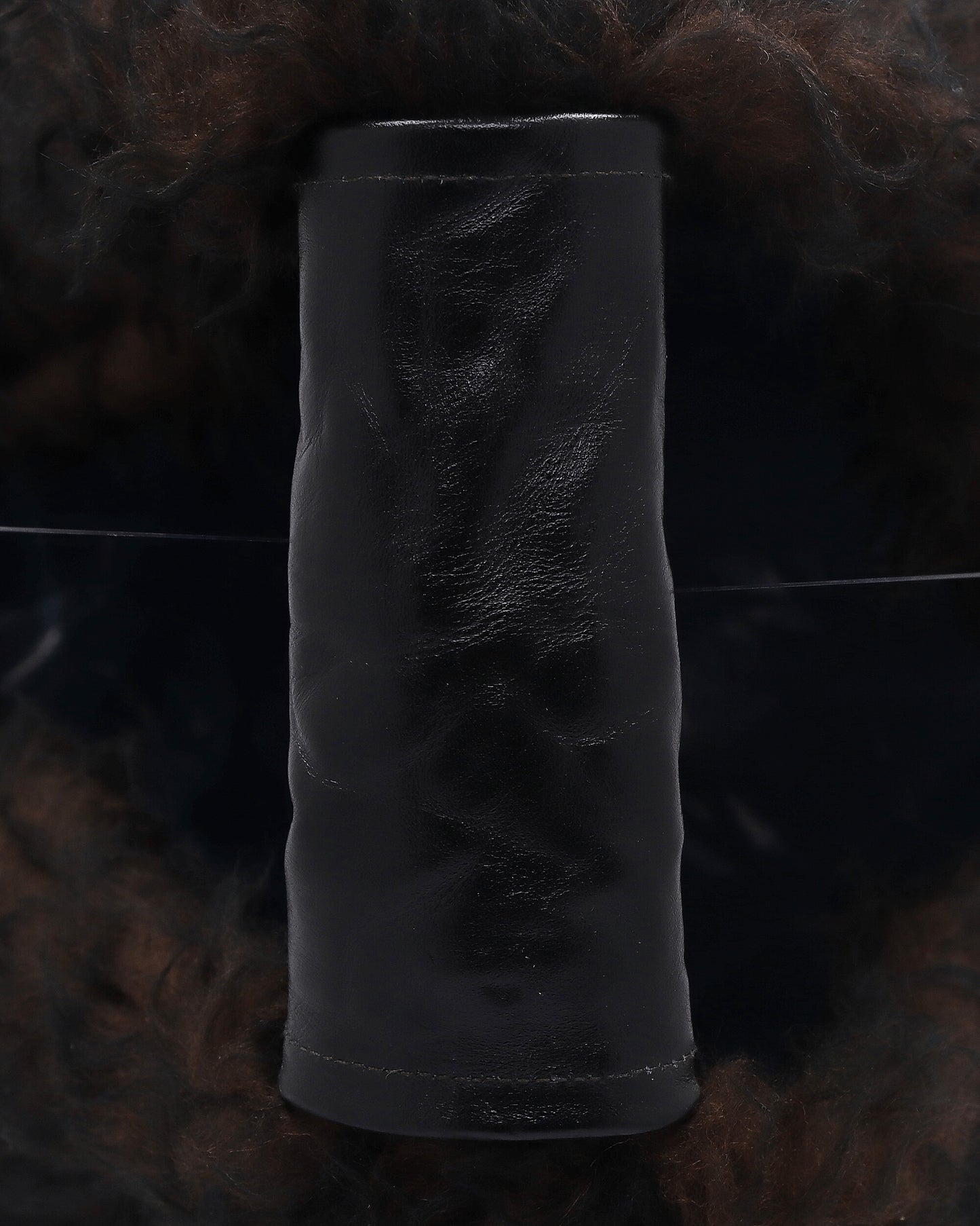 Our Legacy Drip Bag Ombre Brown Hairy Wool Bags and Backpacks Shoulder Bags A4258DO 001