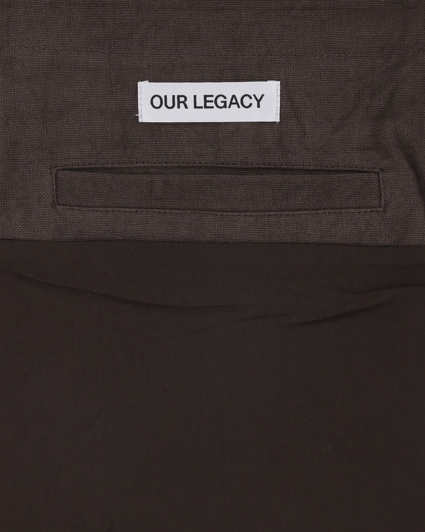 Our Legacy Grande Slack Bag Dry Olive Airy Linen Bags and Backpacks Shoulder Bags A2268GDO 001