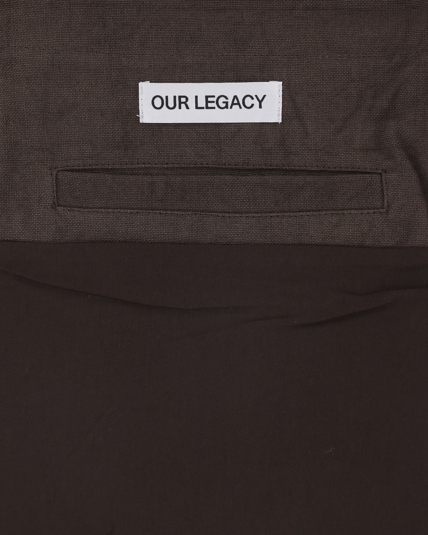 Our Legacy Grande Slack Bag Dry Olive Airy Linen Bags and Backpacks Shoulder Bags A2268GDO 001