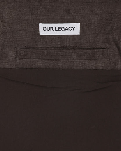 Our Legacy Grande Slack Bag Dry Olive Airy Linen Bags and Backpacks Shoulder Bags A2268GDO 001