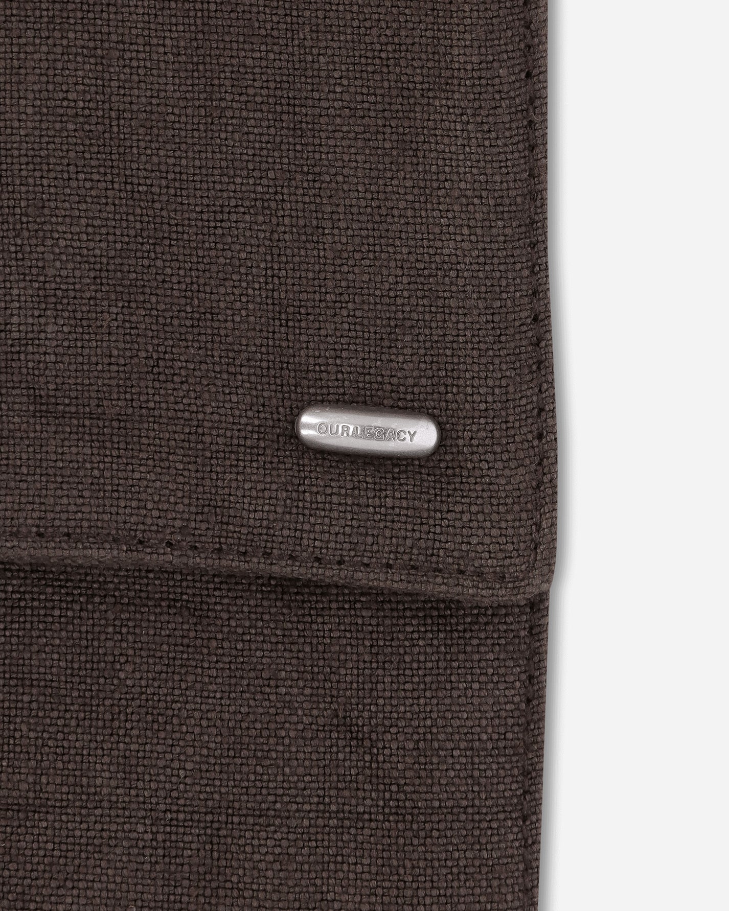 Our Legacy Grande Slack Bag Dry Olive Airy Linen Bags and Backpacks Shoulder Bags A2268GDO 001