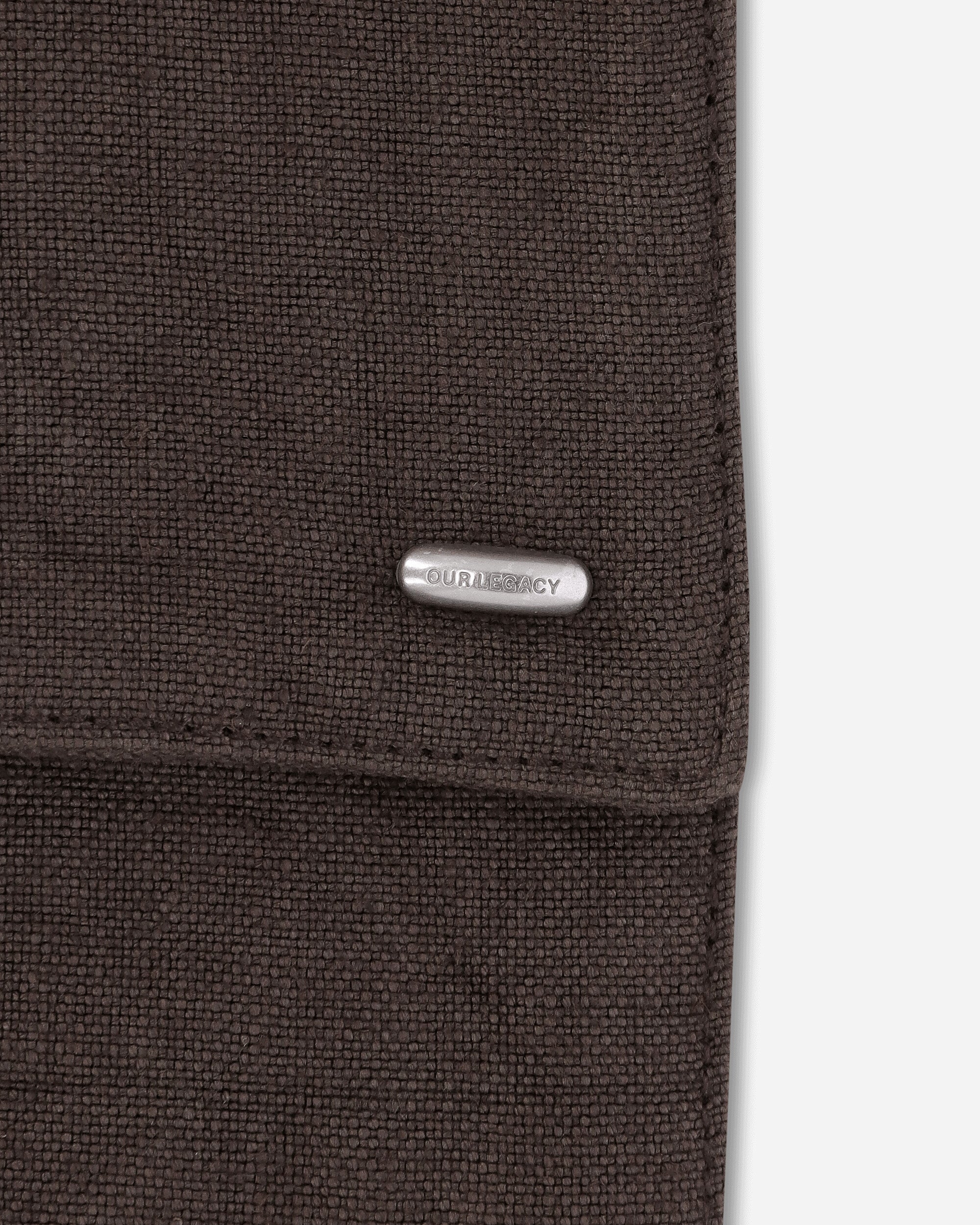 Our Legacy Grande Slack Bag Dry Olive Airy Linen Bags and Backpacks Shoulder Bags A2268GDO 001