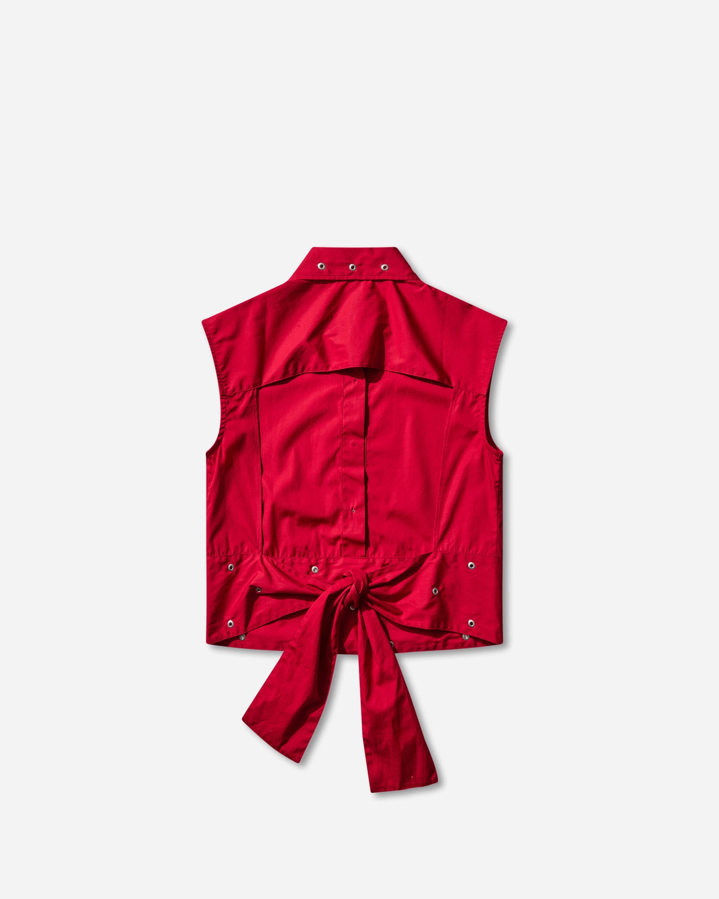 Our Legacy Wmns Girdle Top Lipstick Red Super Poplin Shirts Blouses W4252GLR 001