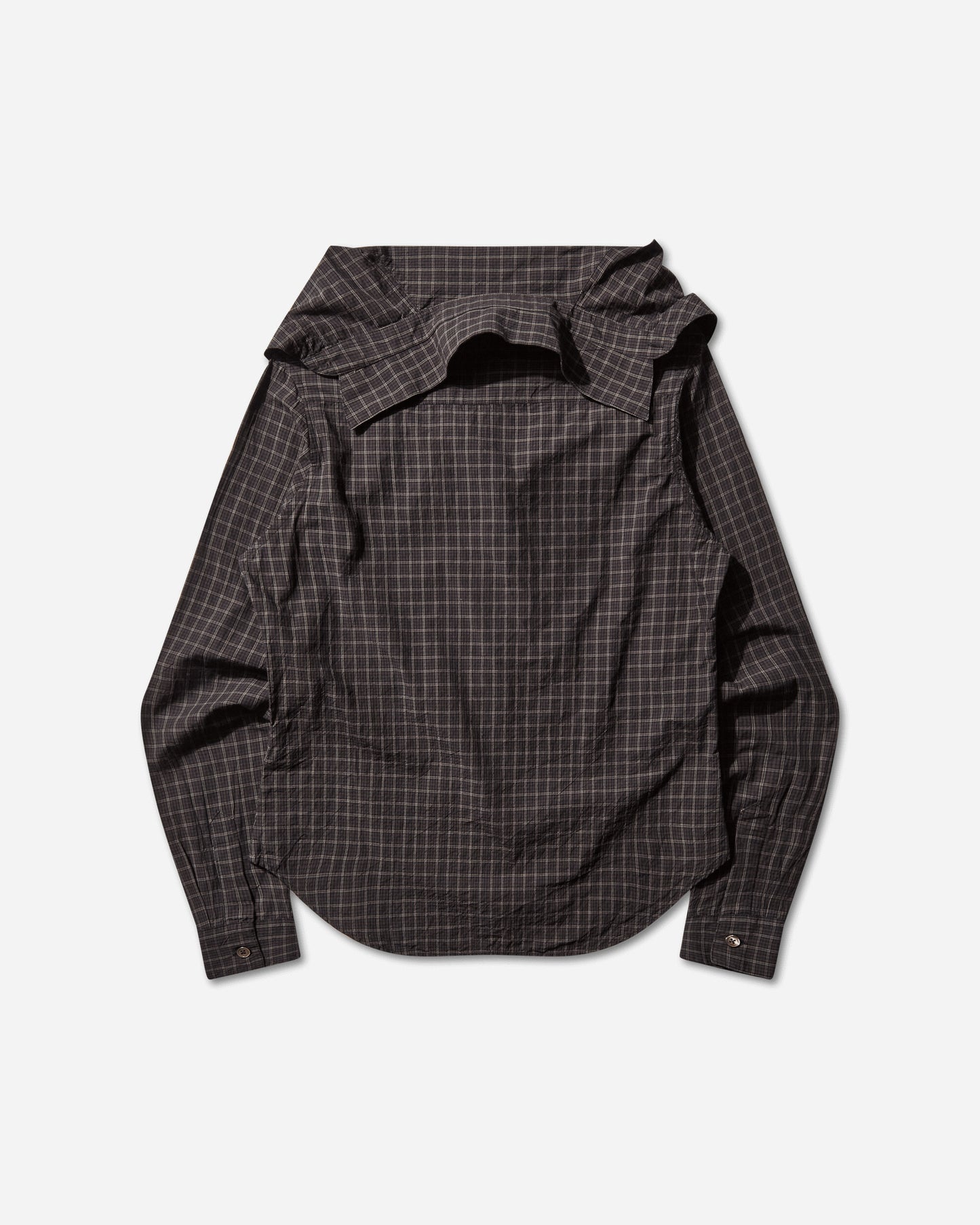 Our Legacy Wmns Kaonashi Shirt Black Faux Lumberjack Check Shirts Blouses W4252KB 001