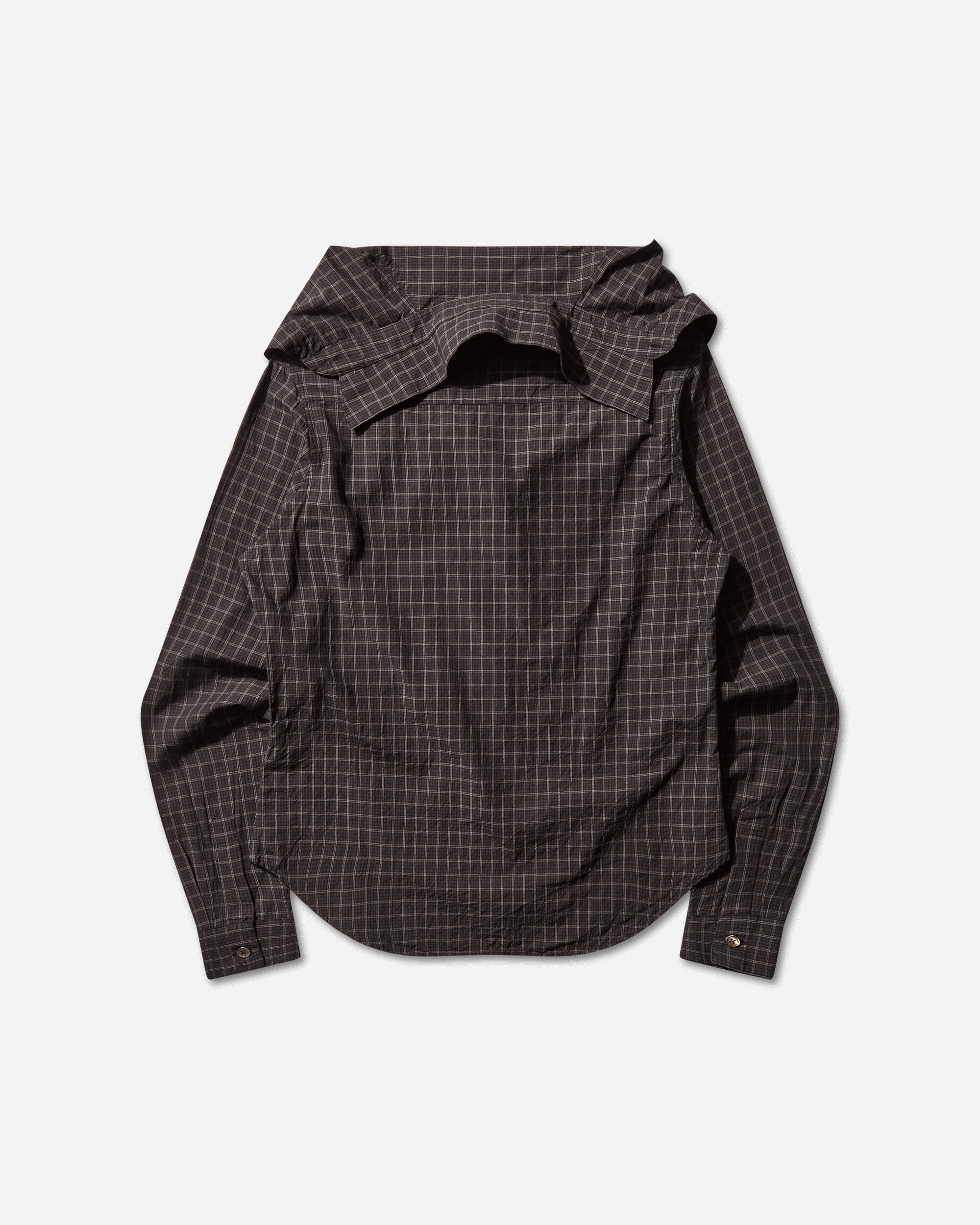 Our Legacy Wmns Kaonashi Shirt Black Faux Lumberjack Check Shirts Blouses W4252KB 001