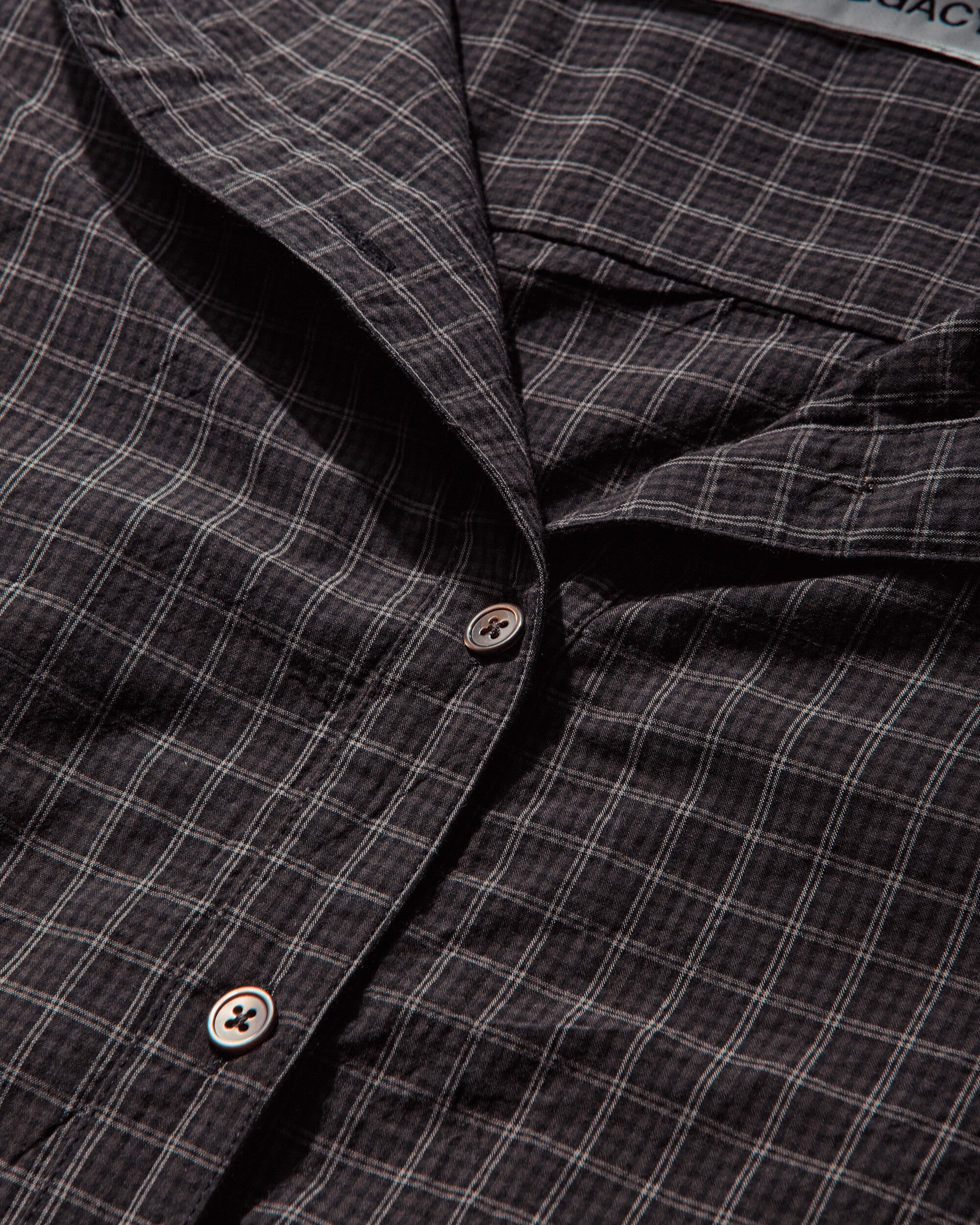 Our Legacy Wmns Kaonashi Shirt Black Faux Lumberjack Check Shirts Blouses W4252KB 001