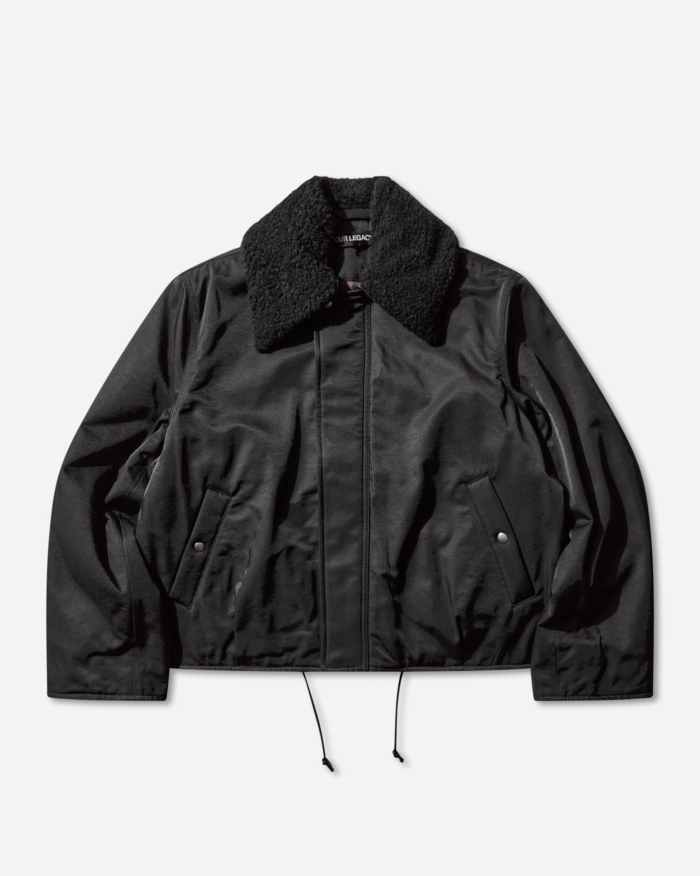 Our Legacy Ace Jacket Black Aero Nylon Coats and Jackets Bomber Jackets M4241AB 001