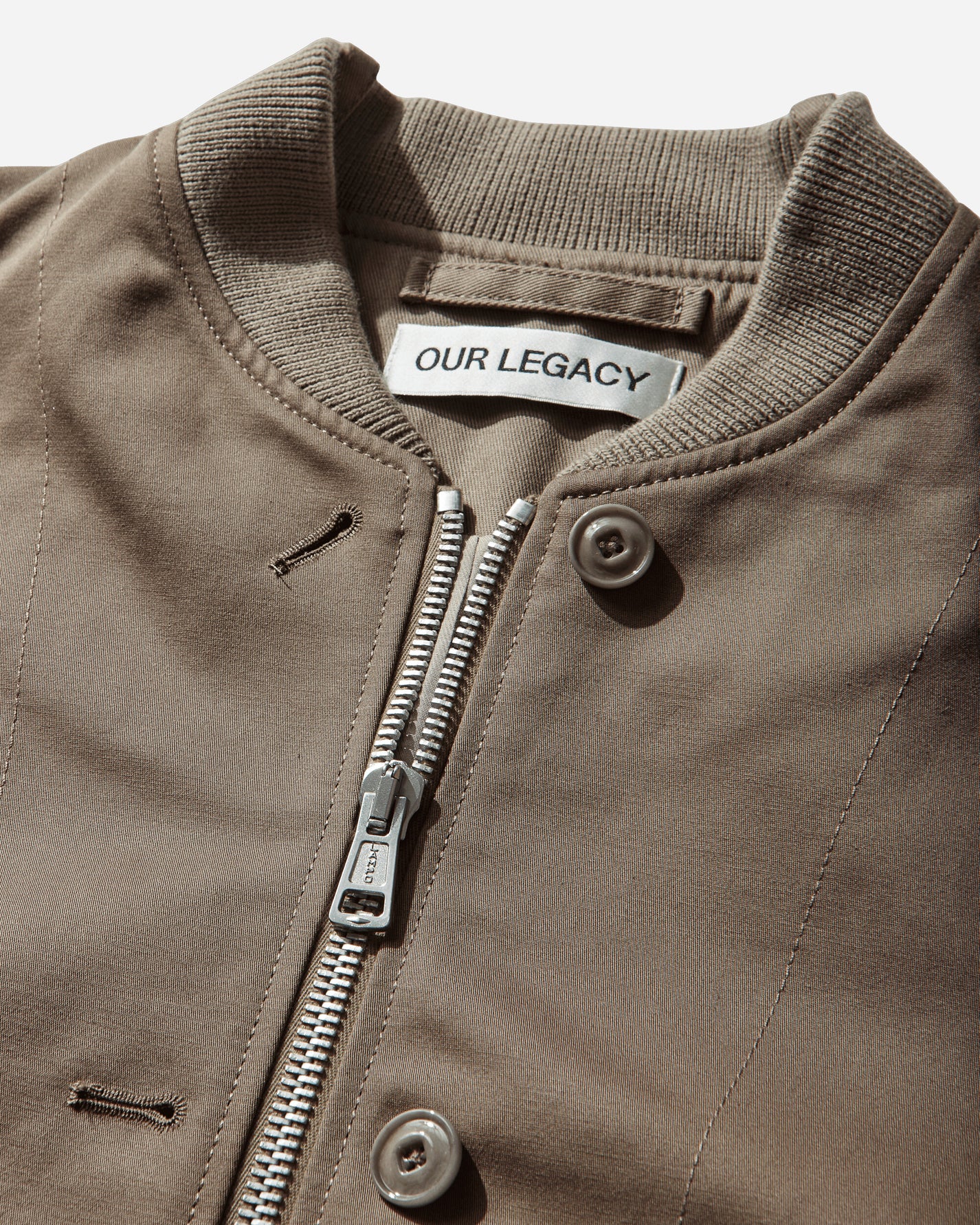 Our Legacy Wmns Frill Bomber Kharkee Double Weave Sateen Coats and Jackets Bomber Jackets W2261FK 001